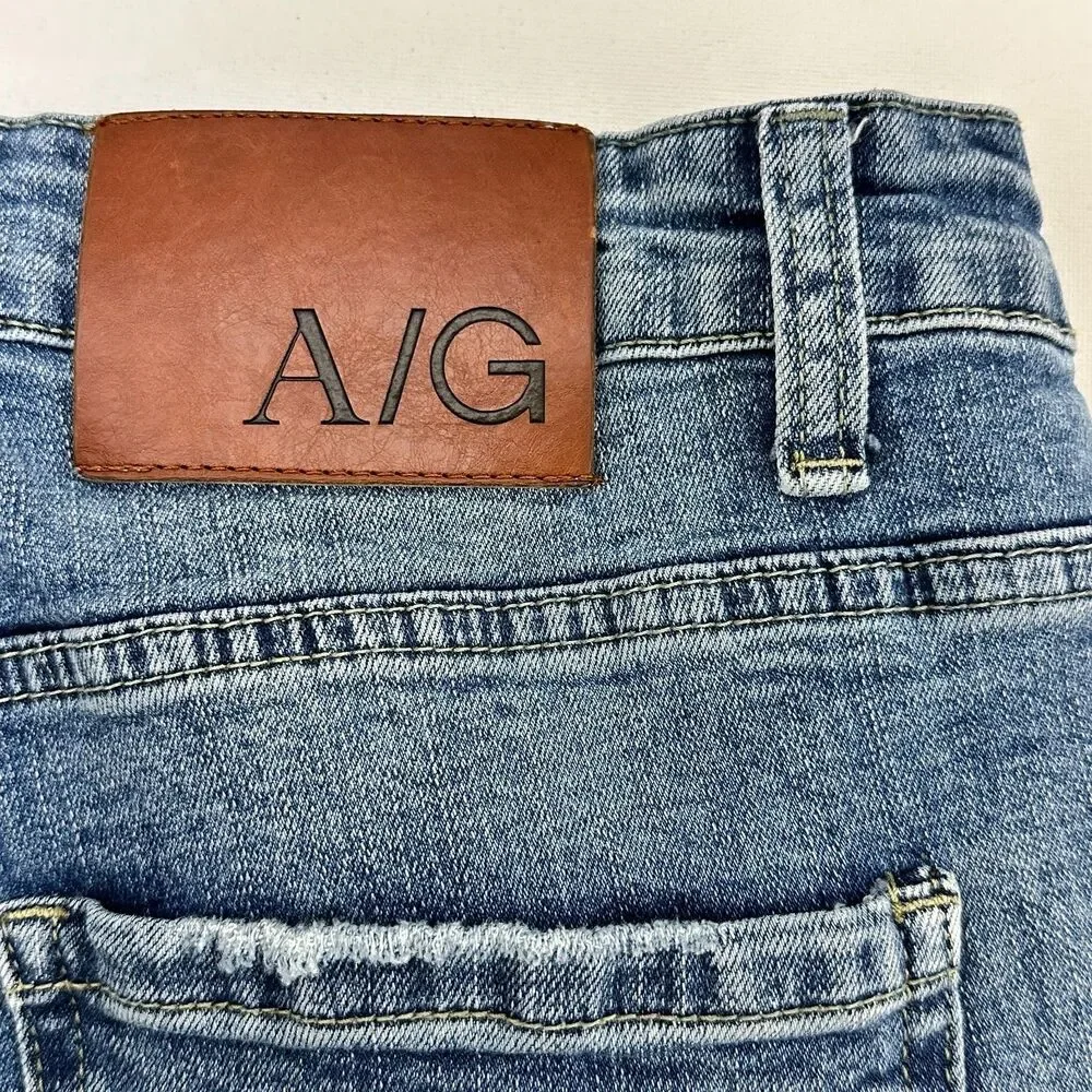 Americus Gosani A/G Essential Menswear Jeans Distressed Slim Fit Mens 31 (30x26)